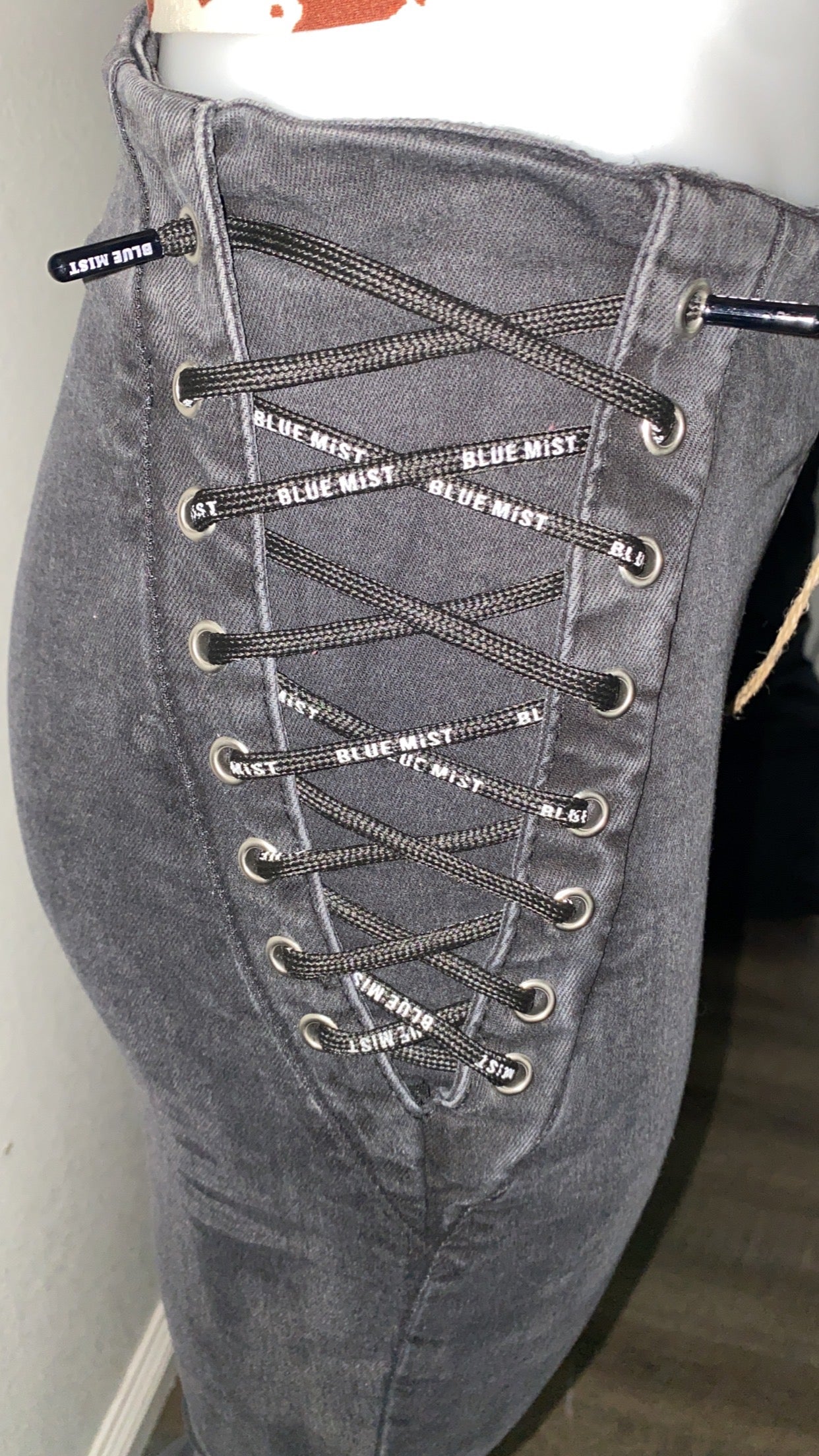 High waisted skinny jeans